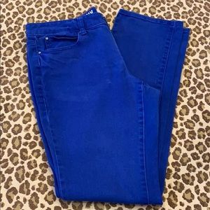 DKNY Royal Blue SOHO Skinny Jeans Size 10